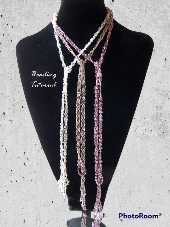 Lariat Necklace Tutorial, Two Styles (Digital PDF)